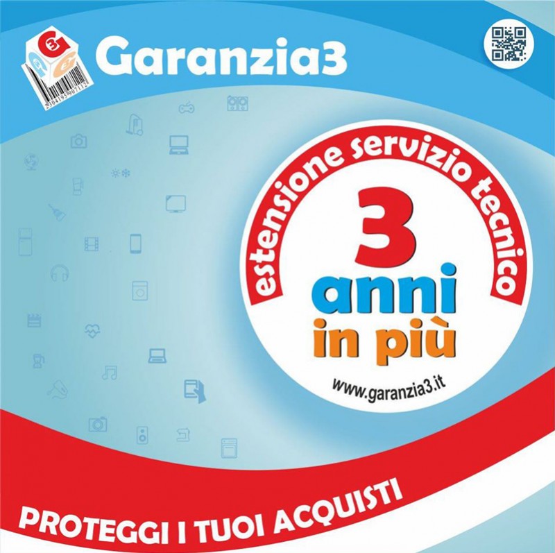 Scegli Garanzia3 per aggiungere 36 mesi di protezione ai tuoi acquisti