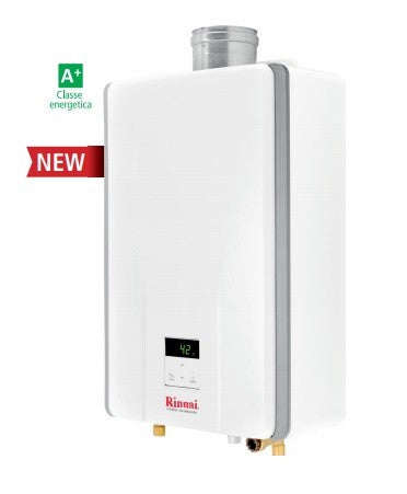 Scaldabagno a Gas Rinnai One 11 Litri Interno Metano Completo di Kit Scarico Fumi