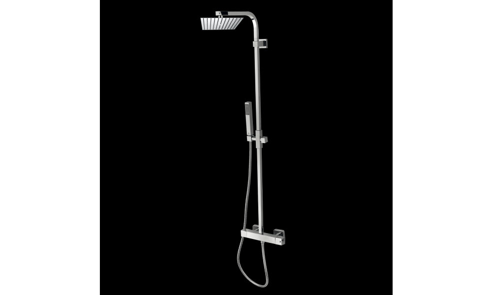 COLONNE DOCCIA TERMOSTATICO SOFFIONE TWIGGY 25 X 25 CM