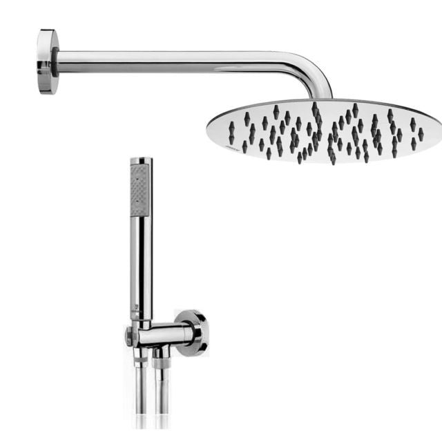 SET DOCCIA CON SOFFIONE TWIGGY + DOCCIA ZEN + SUPPORTO E PRESA D'ACQUA