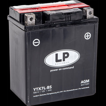Batteria Per Moto Landport Modello YTX7L-BS Con Tecnologia Absorbent Glass Mat