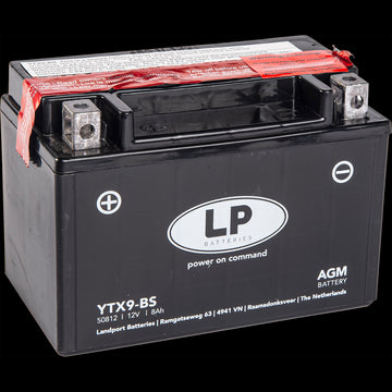 Batteria Per Moto Landport Modello YTX9-BS Con Tecnologia Absorbent Glass Mat