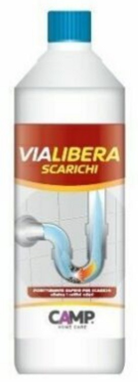 Via Libera Scarichi disotturante igienizzante per scarichi domestici da 1 litro