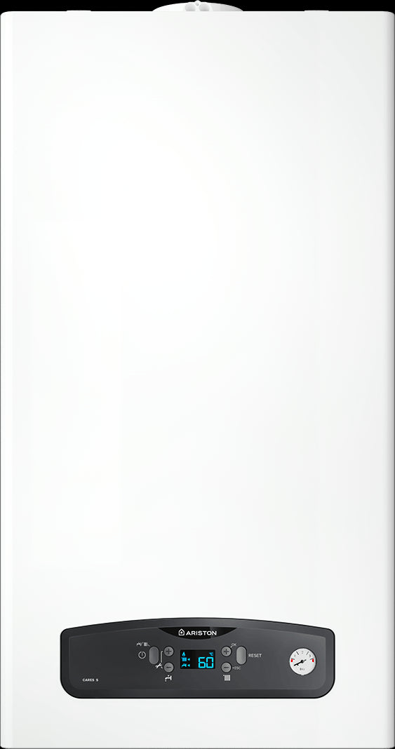 Caldaia a Condensazione Ariston 24 Kw Cares S 24 Metano/GPL Cod. 3301637 - Completa di Kit Scarico Fumi