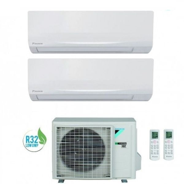 Condizionatore Climatizzatore Daikin Dual Split Inverter Serie Siesta R-32 9000+9000 BTU Con 2AMXF40A Wi-Fi Integrato