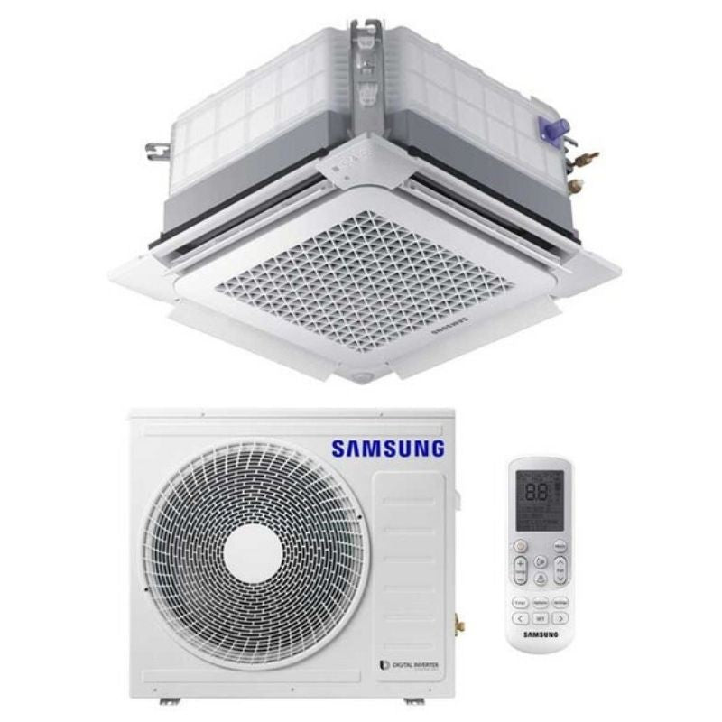 Condizionatore Climatizzatore Samsung Inverter Mini Cassetta 4 Vie Windfree 9000 BTU AC026RNNDKG Con Comando Wireless