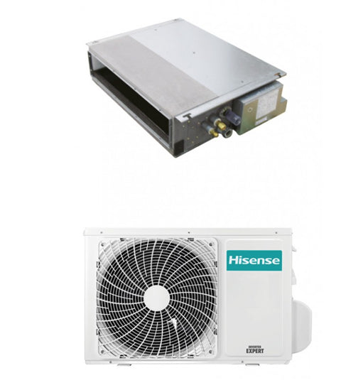 Condizionatore Climatizzatore Hisense Inverter Canalizzato Monosplit R-32 ADT35UX4RBL8/AUW35U4RS8 12000 BTU