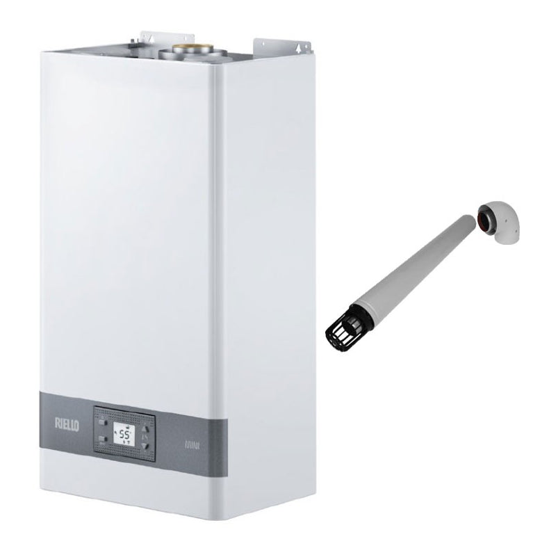 Scaldabagno Riello Mini 17 GPL Cod. 20143052 - Completo di Kit Scarico Fumi