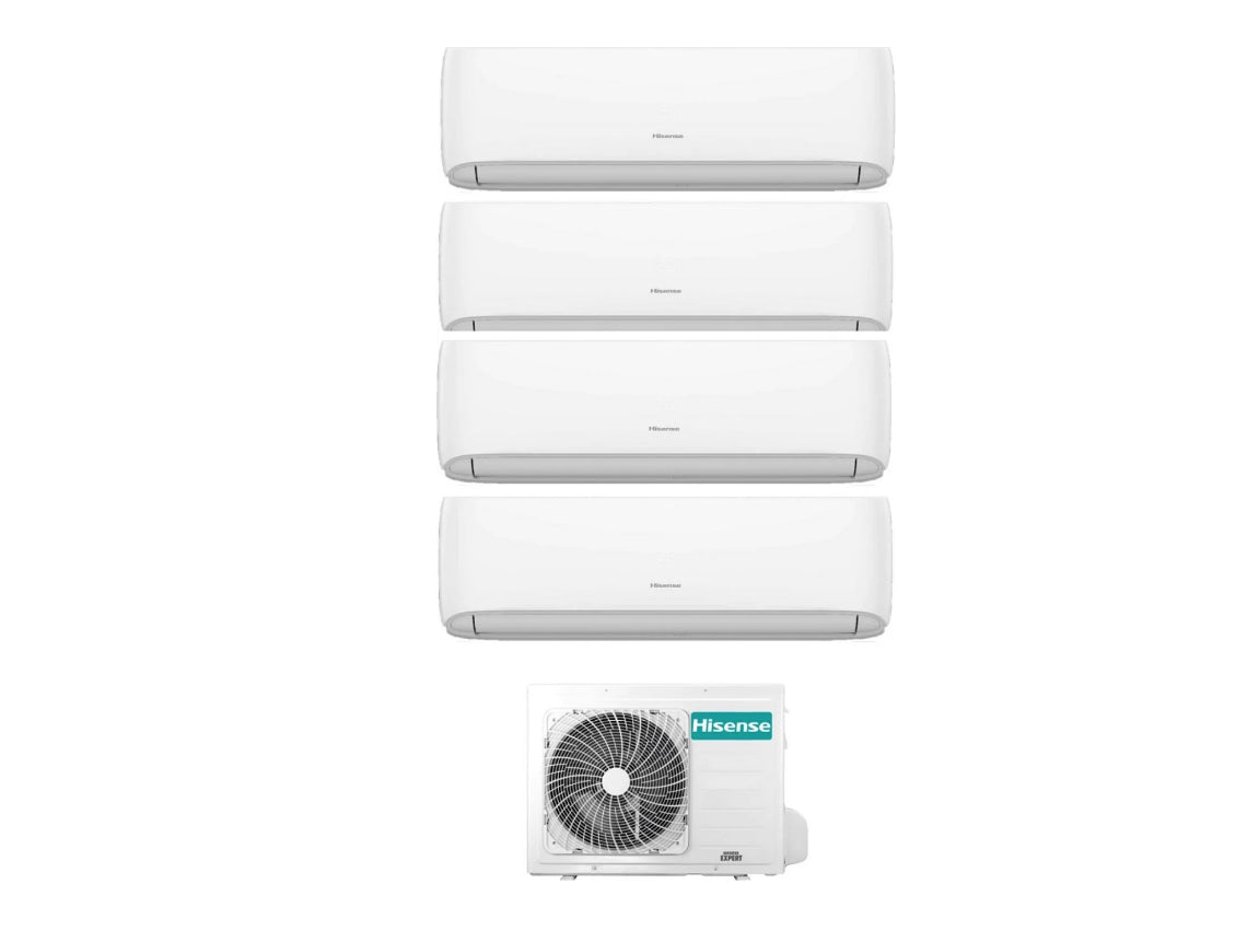 Condizionatore Climatizzatore Hisense Quadri Split Inverter R-32 Hi-Comfort 9000+9000+12000+12000 Con 5AMW105U4RQC WiFi Integrato 9+9+12+12
