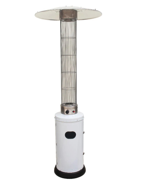 Stufa Aerea Circolare Teporus Acciaio Verniciato Bianco 10,5 Kw