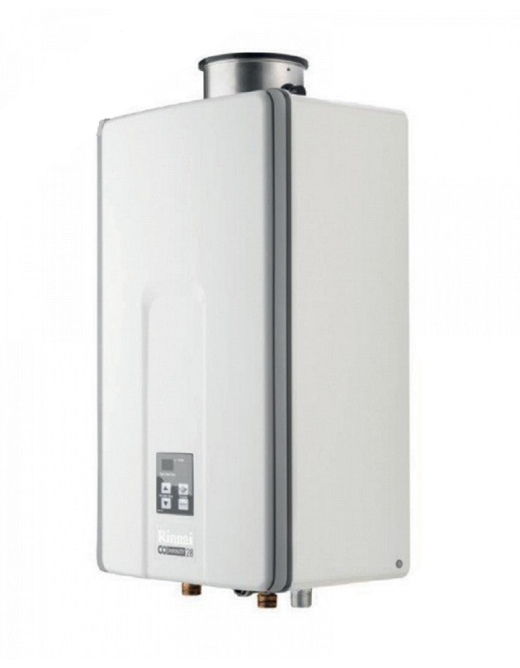 Scaldabagno a gas Rinnai Infinity 28i interno GPL completo di kit scarico fumi