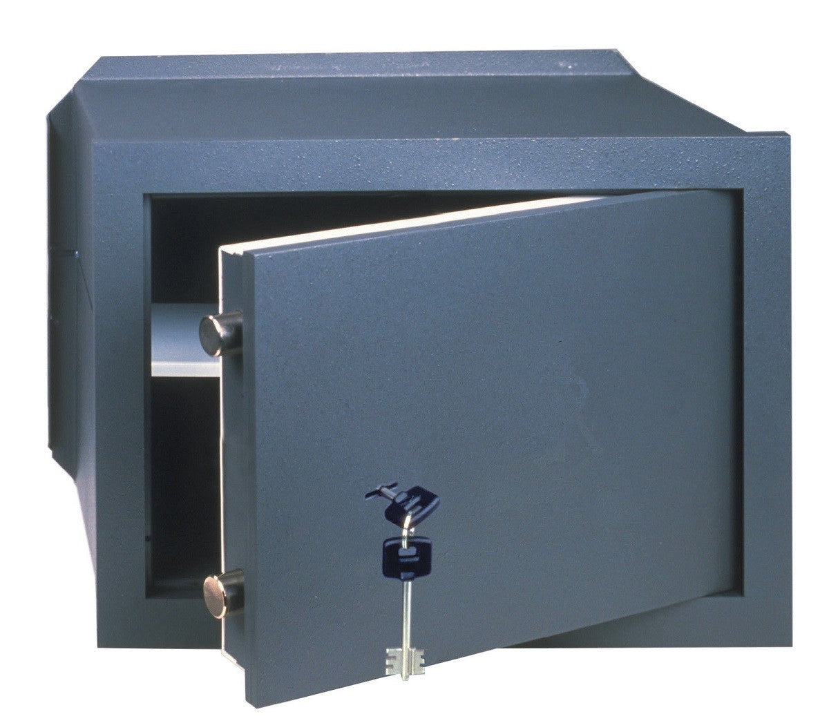 Cassaforte meccanica a muro incasso cm 42x30x20h spessore sportello 10 mm con chiave