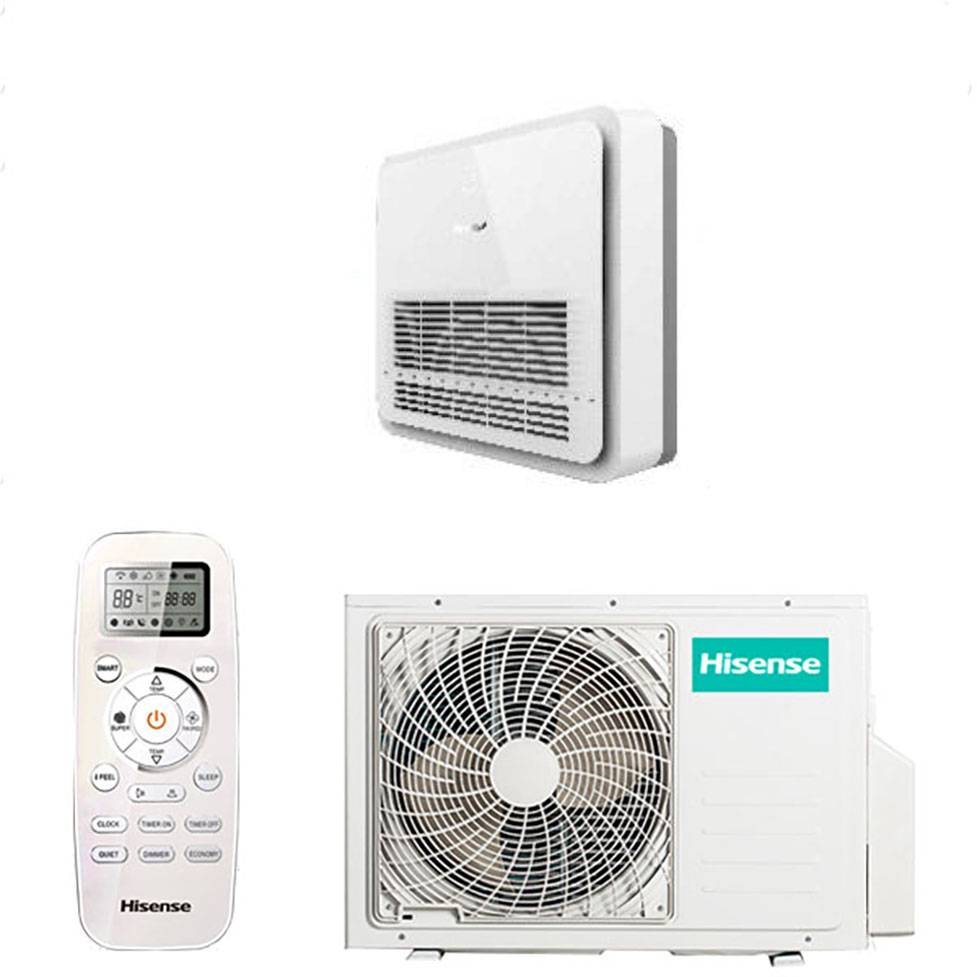 Condizionatore Climatizzatore Hisense Inverter A Console Monosplit AUW26U4SR3/AKT26UR4SAA3 9000 BTU