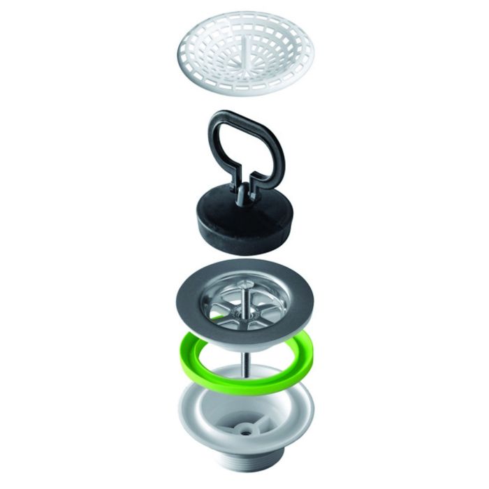 PILETTA PER LAVELLI INOX CON GATTINARA Ø 70 MM ATTACCO 1" 1/2
