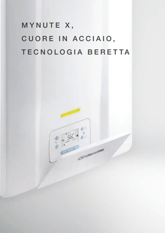 Caldaia a Condensazione Beretta Mynute X 30C Cod. 20163565 Metano Low Nox Completa di Kit Scarico Fumi