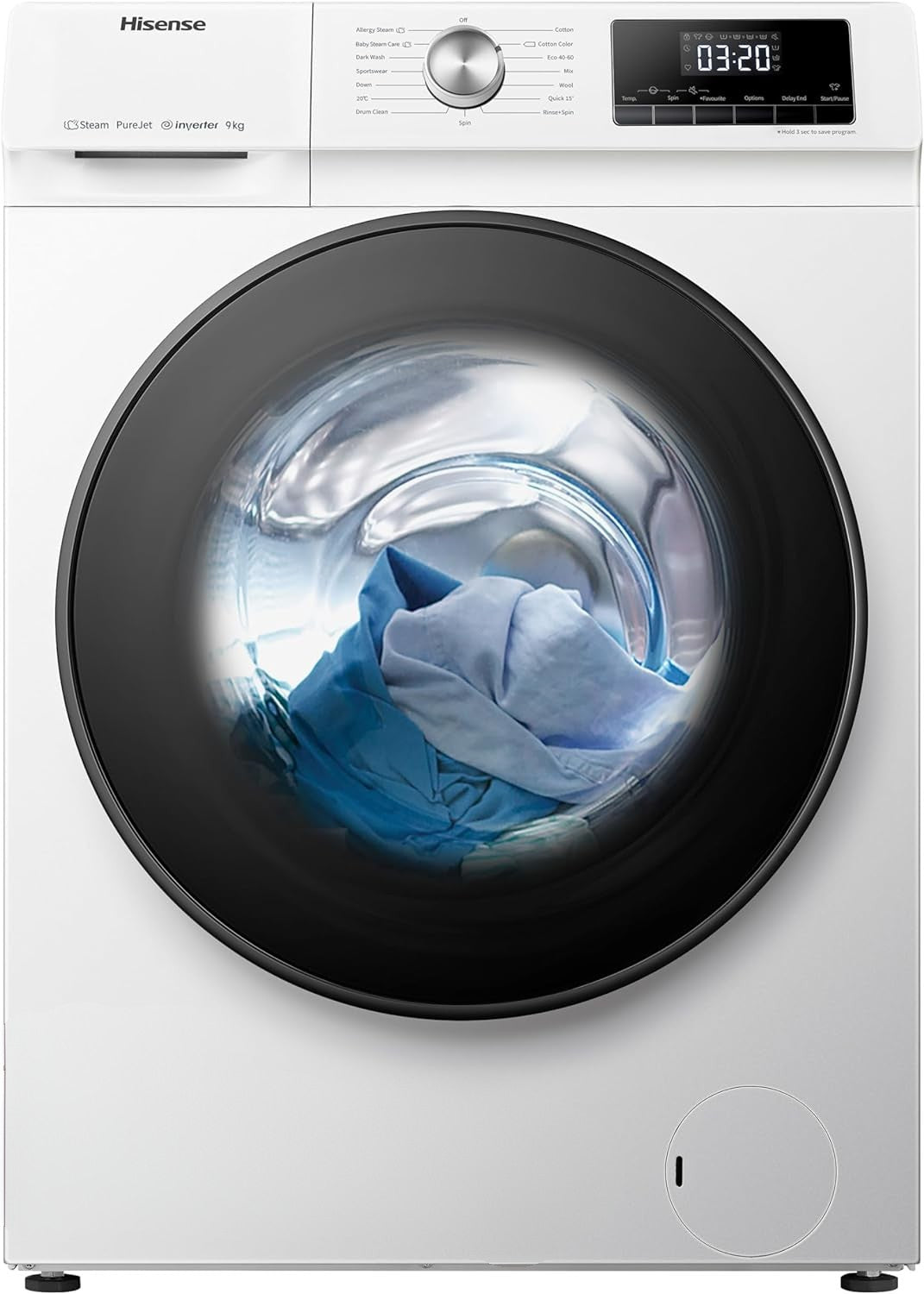 Lavatrice Libera Installazione Caricamento Frontale Hisense WFQA9014EVJM 9 kg 1400 Giri/min Classe A