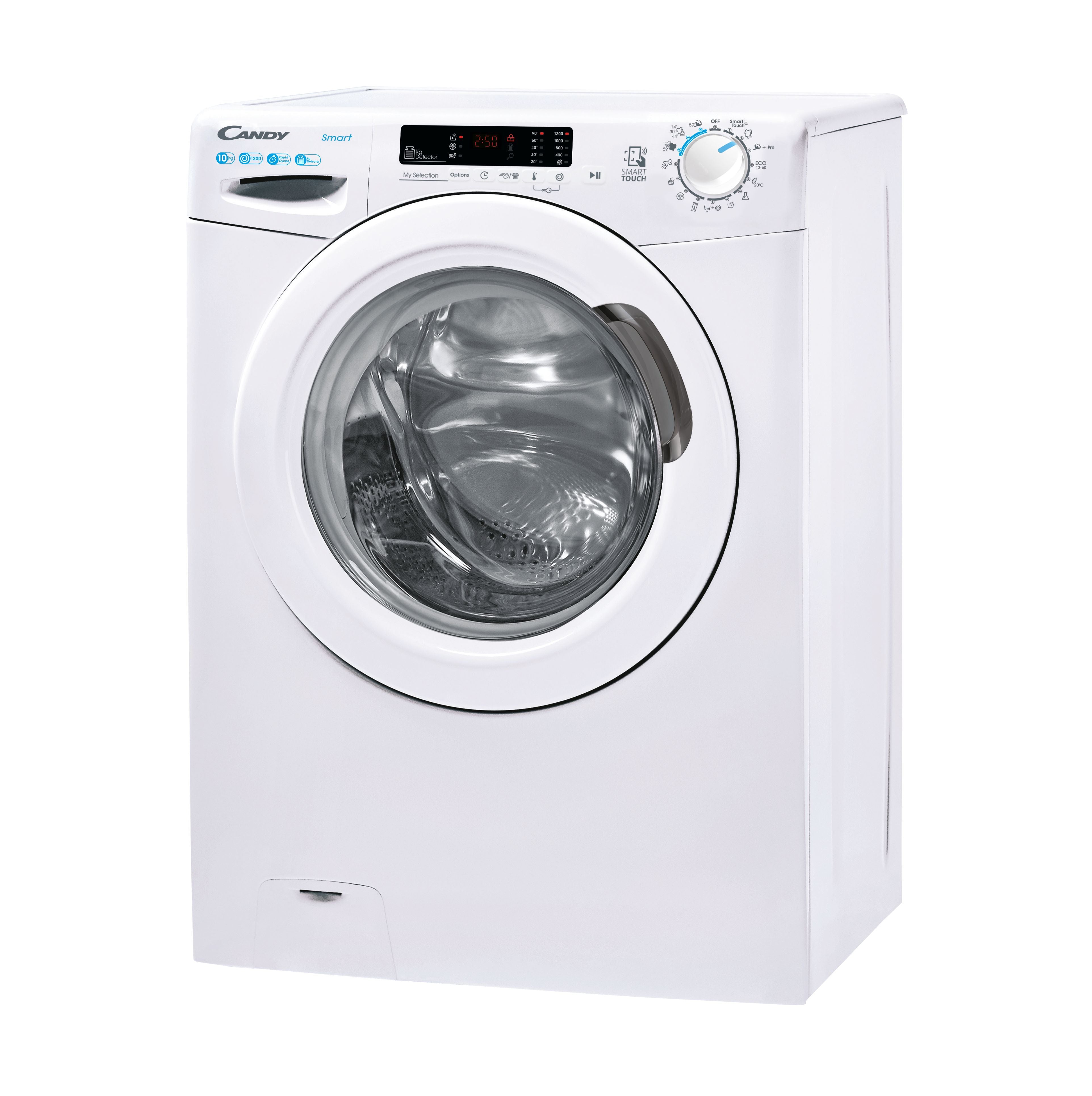 Lavatrice Libera Installazione Caricamento Frontale Candy Smart CS 12102DW4/1-S 10 kg 1200 Giri/min Bianco Classe B