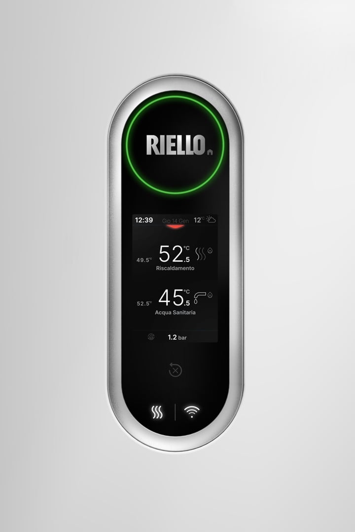 Caldaia a Condensazione Riello Family HM Connect 35 KIS Cod. 20206153 Metano 35 kW - Completa di Kit Scarico Fumi