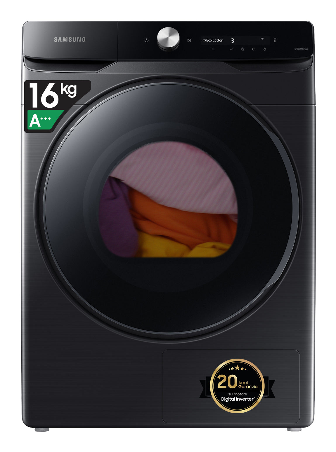 Asciugatrice Libera Installazione Caricamento Frontale Samsung DV16DG8600BVU3 16 kg A+++ Nero