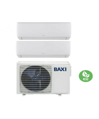 Immagine di  Condizionatore Climatizzatore Baxi Dual Split Inverter Astra R32 7000+7000 BTU Con LSGT40-2M Wi-Fi Optional
