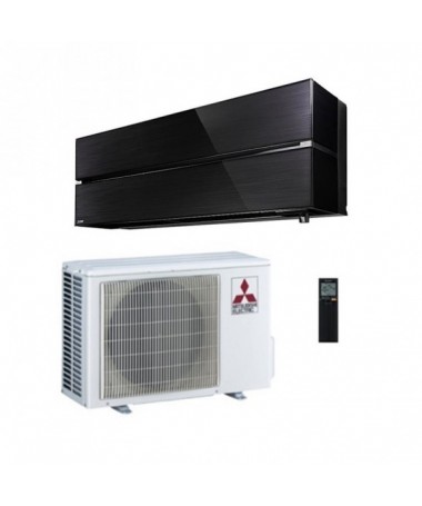 mitsubishi electric condizionatore climatizzatore inverter msz-ln kirigamine style 9000 btu r-32 msz-ln25vg/b onyx black wi-fi