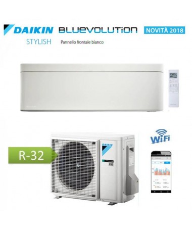 Image of Condizionatore Climatizzatore Daikin Bluevolution Inverter Stylish White 12000 BTU WI-FI R-32 FTXA35AW