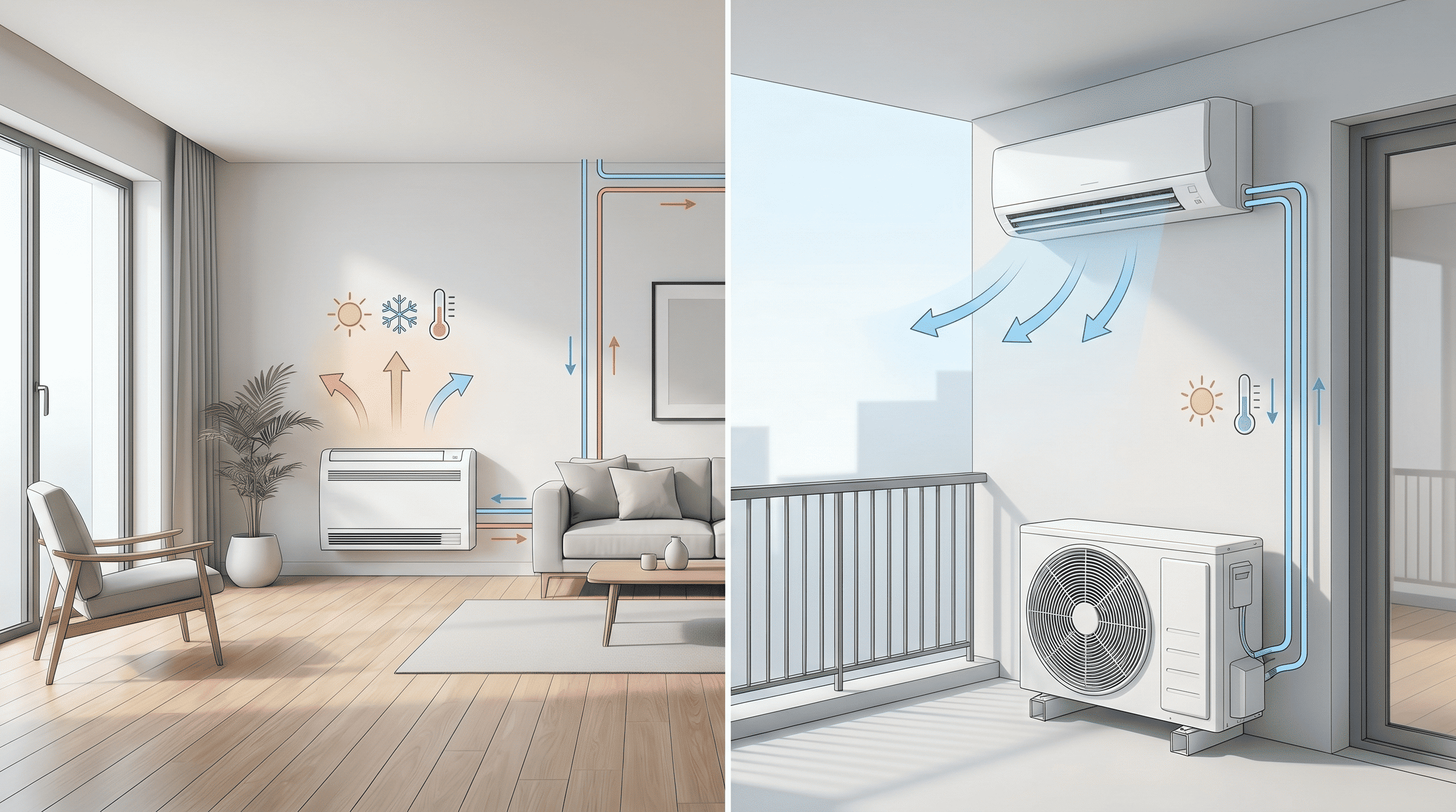 Ventilconvettore fan coil: differenze con il condizionatore e quando installarlo