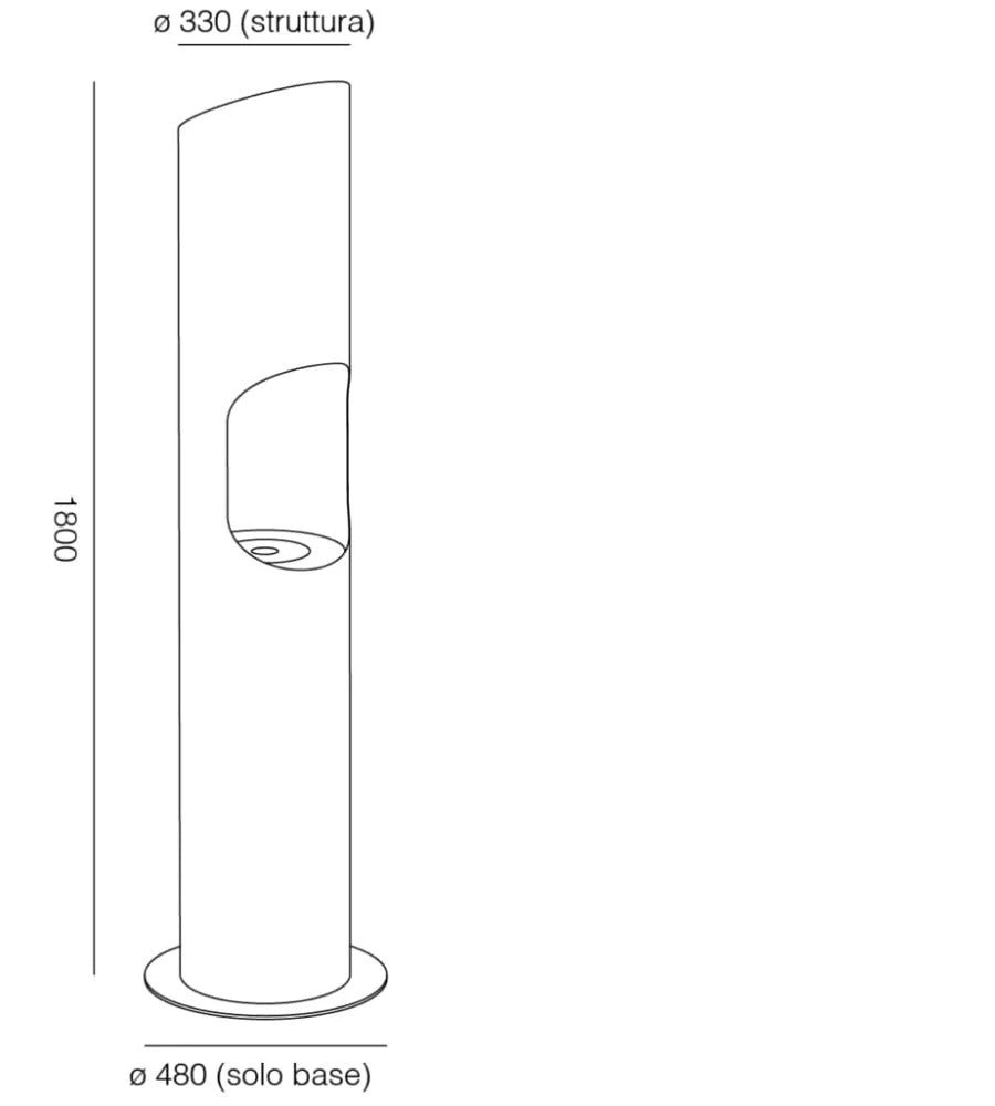 Cheminée à bioéthanol murale TECNOAIR SYSTEM Ruby, modèle VERONA 3,0 kW - Blanche