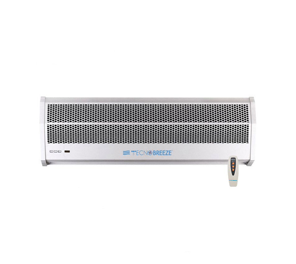Barriera D'Aria Con Resistenza Tecnogas Tecnobreeze Hot Wind 150 CM Con Telecomando