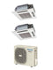 Condizionatore Climatizzatore Panasonic Dual Split Inverter a Cassetta 60x60 R-32 12000+12000 12+12 Con CU-3Z52TBE