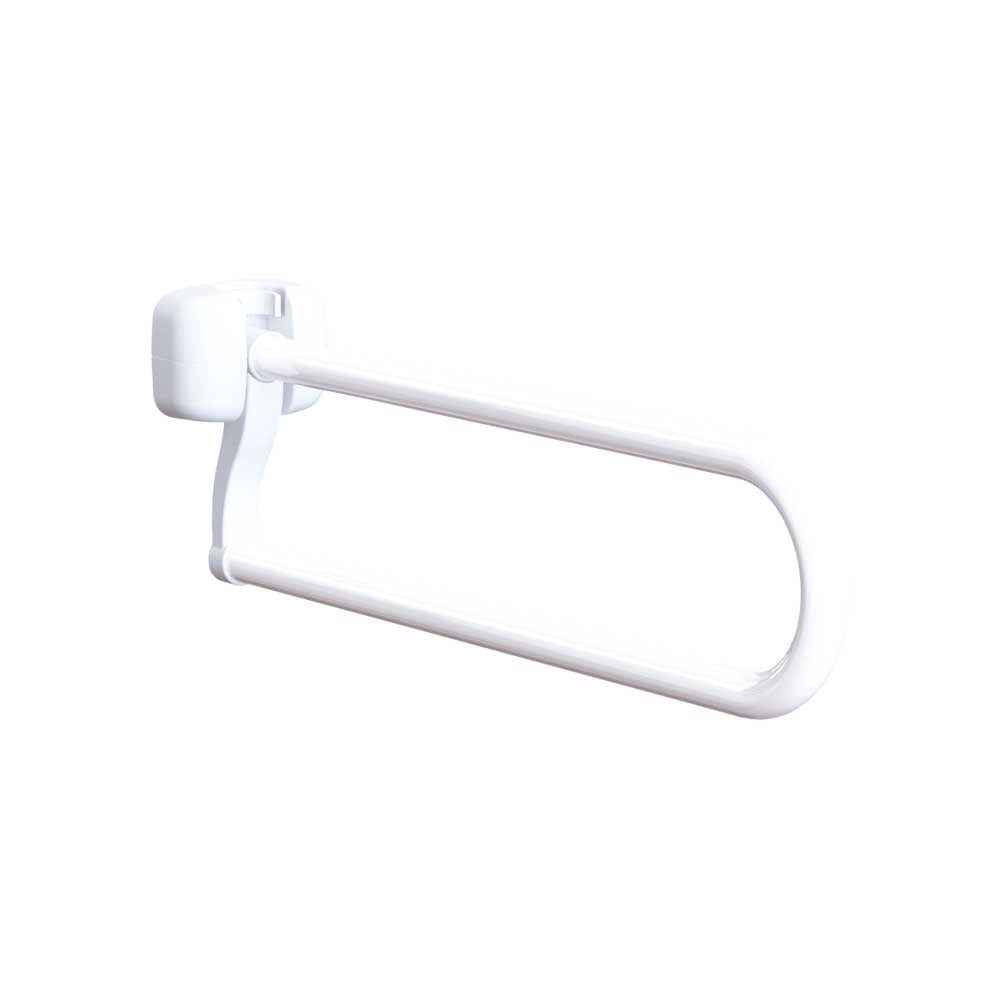 BARRA RIBALTABILE IN ACCIAIO INOX LACCATO BIANCO - Varie Misure