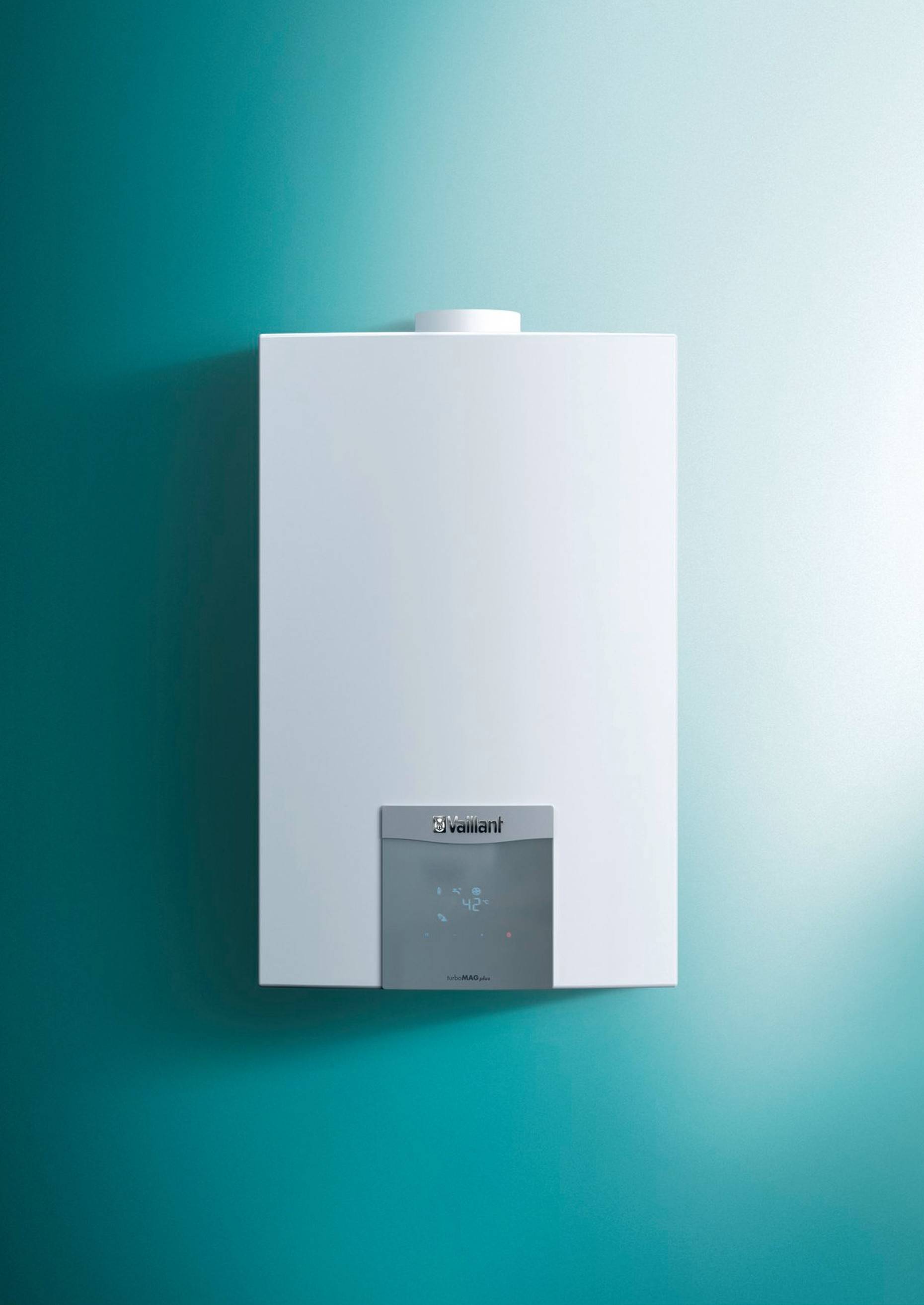 Scaldabagno a Gas Vaillant Turbomag Plus 12 LT 125/1- 5 RT Low Nox Completo di Kit Scarico Fumi
