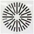 Diffusore ad alta induzione 596x596 a 32 feritoie in alluminio bianco ral 9010