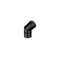 Curve 45 MF - SINGLE-WALL CHIMNEY FLUE SYSTEM IN BLACK ENAMELED CARBON STEEL