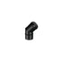 Curve 45 MF - SINGLE-WALL CHIMNEY FLUE SYSTEM IN BLACK ENAMELED CARBON STEEL