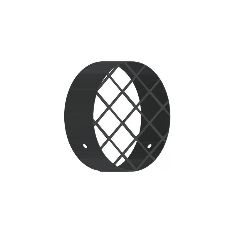 Grille anti-intrusion - Cheminée simple paroi en acier au carbone émaillé noir