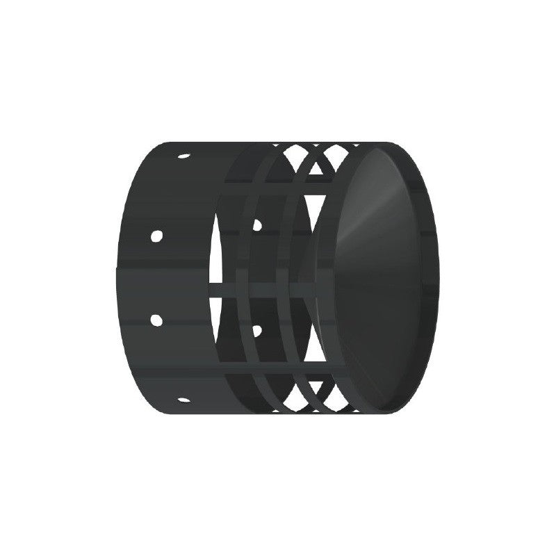 Grille d'échappement - Tuyau de fumée à simple paroi en acier au carbone émaillé noir