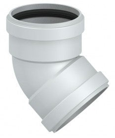 45 FF bend, diameter 80 in painted aluminum - HOT AIR DUCTING SYSTEM FOR STOVES