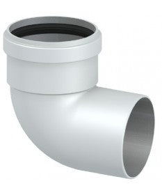 90 MF Curve in Painted Aluminum - HOT AIR DUCTING SYSTEM FOR STOVES