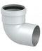 90 MF Curve in Painted Aluminum - HOT AIR DUCTING SYSTEM FOR STOVES
