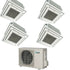 Daikin Quadri Split Cassette Air Conditioner R-32 12000+12000+12000+12000 BTU +4MXM80M Wired Control + Grille