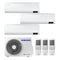 Condizionatore Climatizzatore Samsung Trial Split Inverter Cebu Wi-Fi R-32 9000+9000+12000 BTU Con AJ068TXJ3KG/EU