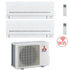 Condizionatore Climatizzatore Mitsubishi Electric MSZ-APVGK Dual Split Inverter R32 Wi-Fi 7000+7000 Con MXZ-2F42VF **PROMO**