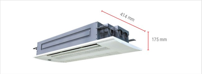 Condizionatore Climatizzatore Mitsubishi Electric Cassetta a 1 Via R32 12000 BTU MLZ-KP35VG