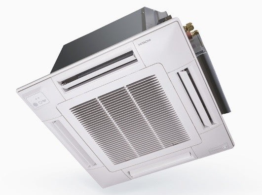 Condizionatore Climatizzatore Hitachi Monosplit Cassetta a 4 Vie R32 9000 BTU RAI-25RPE Wi-Fi Optional + Comando a Parete