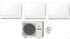 Condizionatore Climatizzatore Hitachi Trial Split Akebono a Pavimento R32 9000+9000+9000 BTU Con RAM-G55N2HA(B)E Wi-Fi Optional