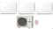 Condizionatore Climatizzatore Hitachi Trial Split Akebono a Pavimento R32 9000+9000+18000 BTU Con  RAM-G68N3HA(B)E Wi-Fi Optional
