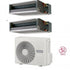 Condizionatore Climatizzatore Hitachi Dual Split Canalizzato R32 9000+12000 BTU Con RAM-G55N2HA(B)E Wi-Fi Optional Con Comando