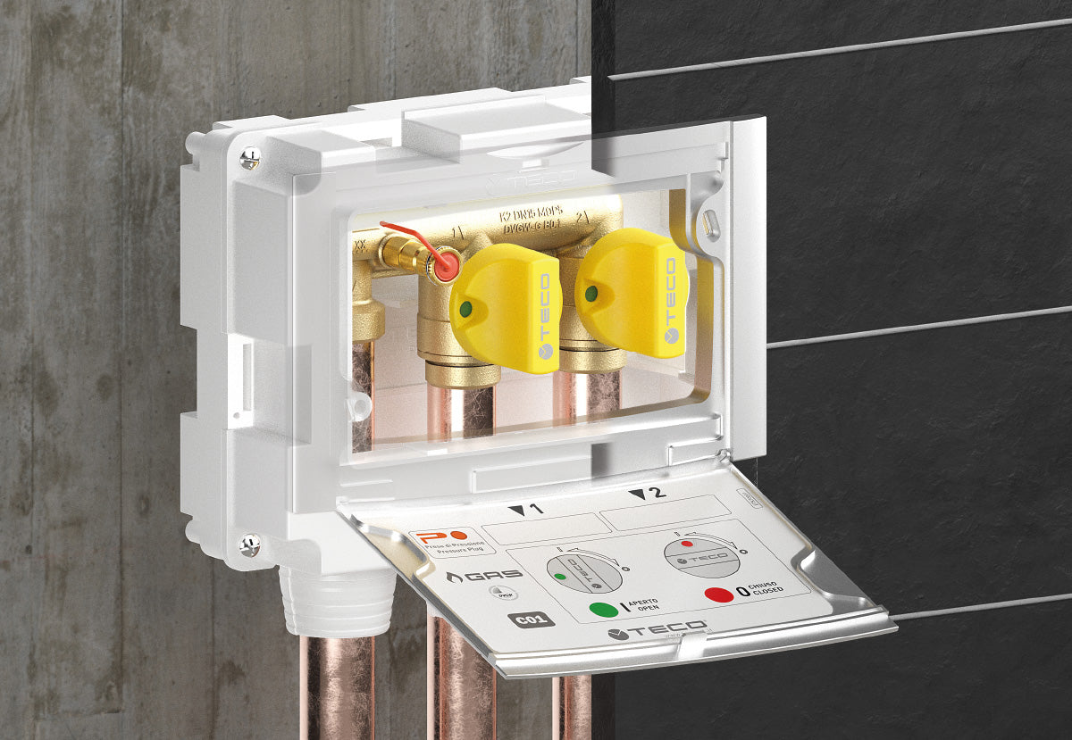 TECO Collettore Gas Multi-Intercettazione a Due Vie Modello K2.2 - Cod. K202CC10100