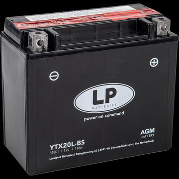 Batteria Per Moto Landport Modello YTX20L-BS Con Tecnologia Absorbent Glass Mat